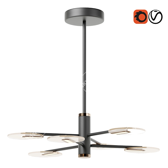 Syneil LED Pendant Light 3D model image 1