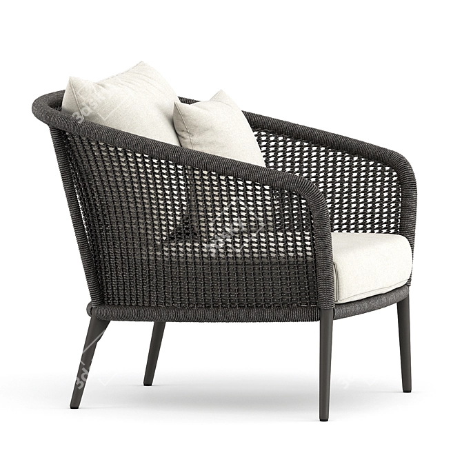 Cozy Knot Lounge Chair 3D model image 4