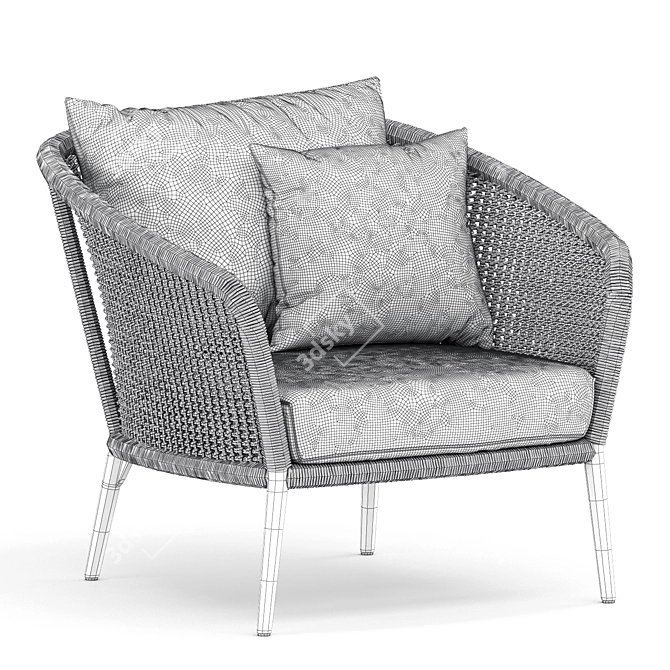 Cozy Knot Lounge Chair 3D model image 10