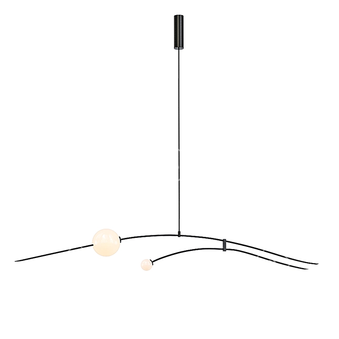 Sleek Elegance Captured: Michael Anastassiades Chandelier 3D model image 1