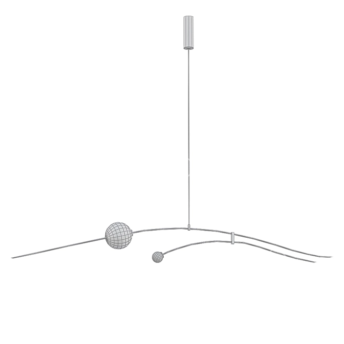 Sleek Elegance Captured: Michael Anastassiades Chandelier 3D model image 2