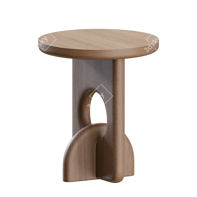 Sleek Piston Side Table 3D model image 6