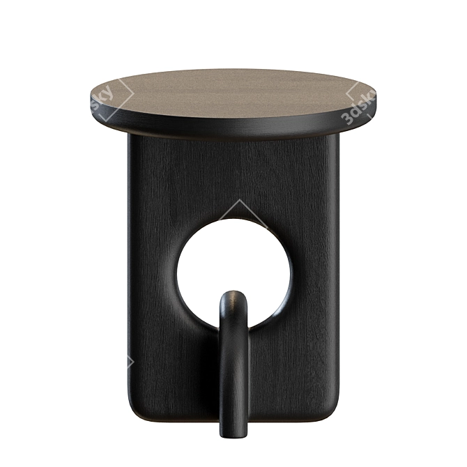 Sleek Piston Side Table 3D model image 7