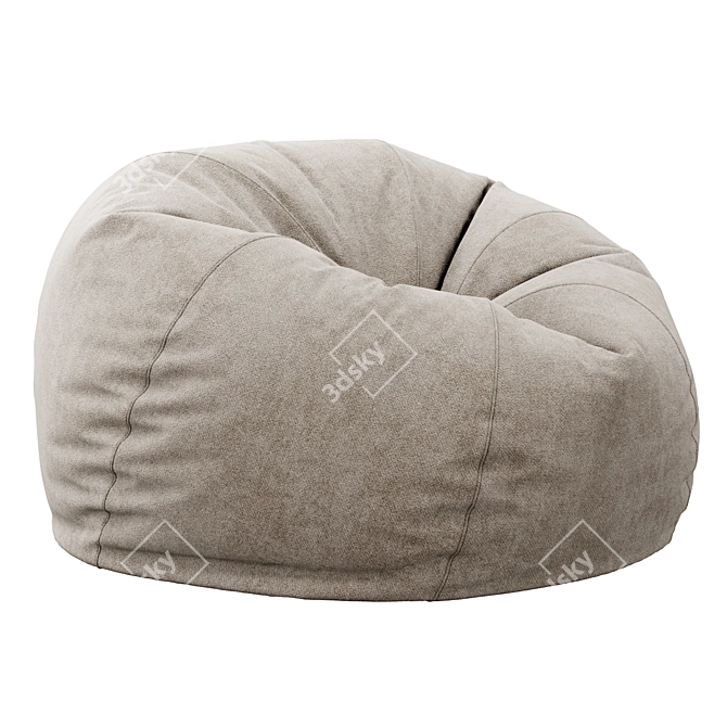 Westelm Bean Bag Chair 3D model image 5