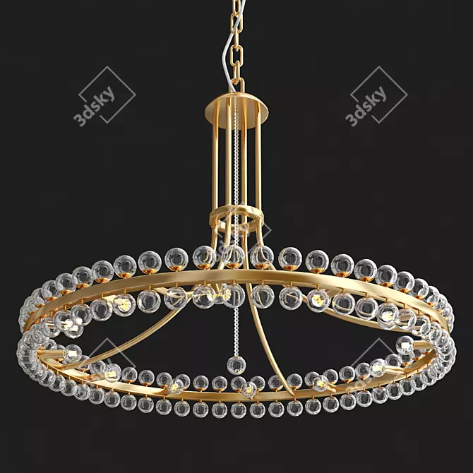 Luxury Clover Pendant Light - 12 Inch 3D model image 1