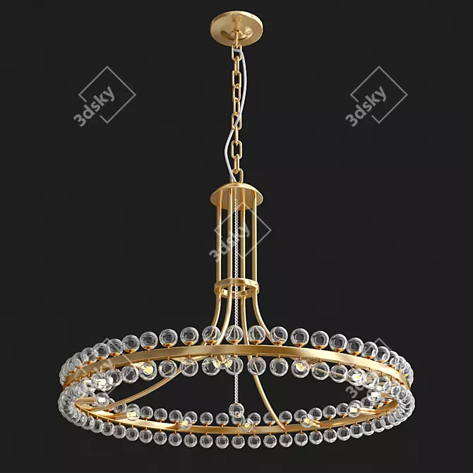 Luxury Clover Pendant Light - 12 Inch 3D model image 2