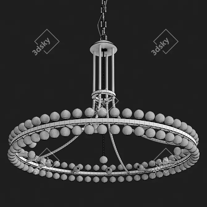 Luxury Clover Pendant Light - 12 Inch 3D model image 3