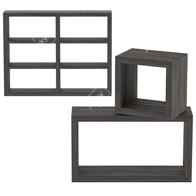 Folsom Oak Table Collection 3D model image 2