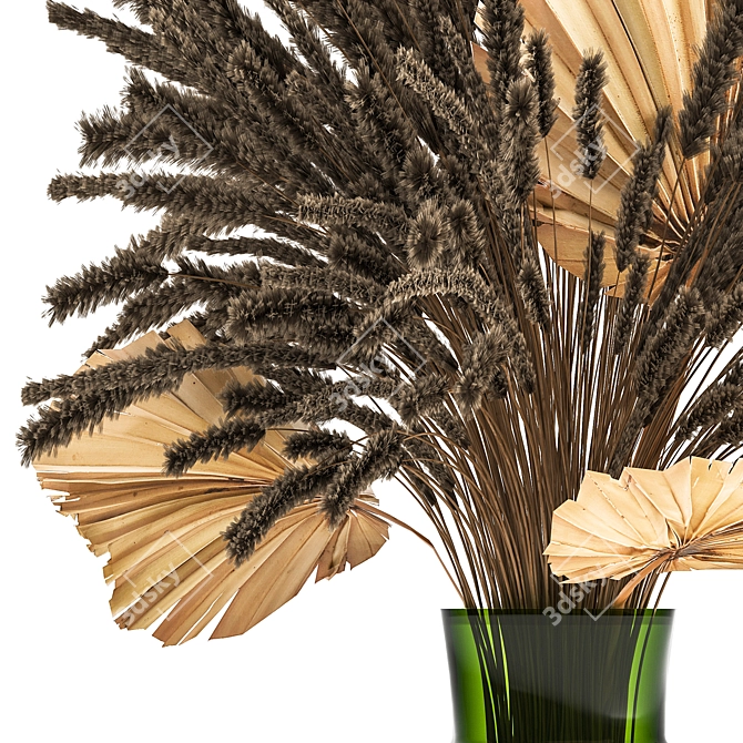 Rustic Reed Bouquet 3D model image 2