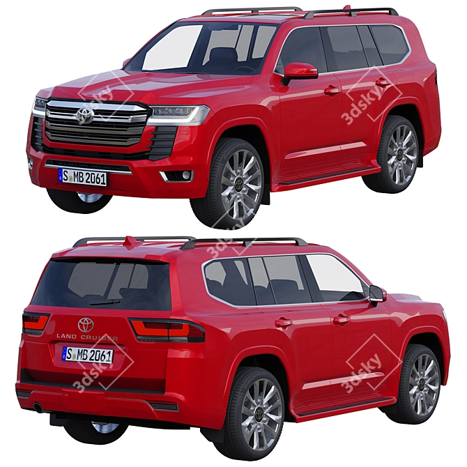 Toyota Land Cruiser 300: Unstoppable Power, Timeless Elegance 3D model image 1