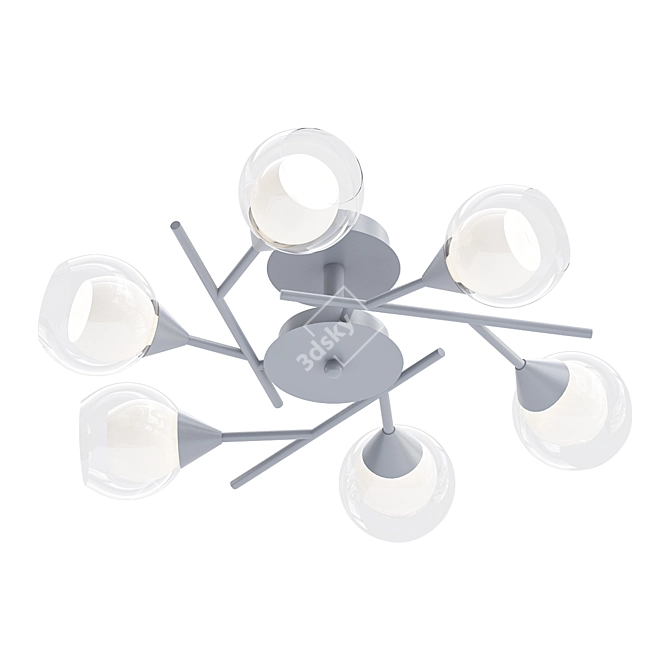 Elegant Lussole Lgo Ceiling Chandelier 3D model image 1