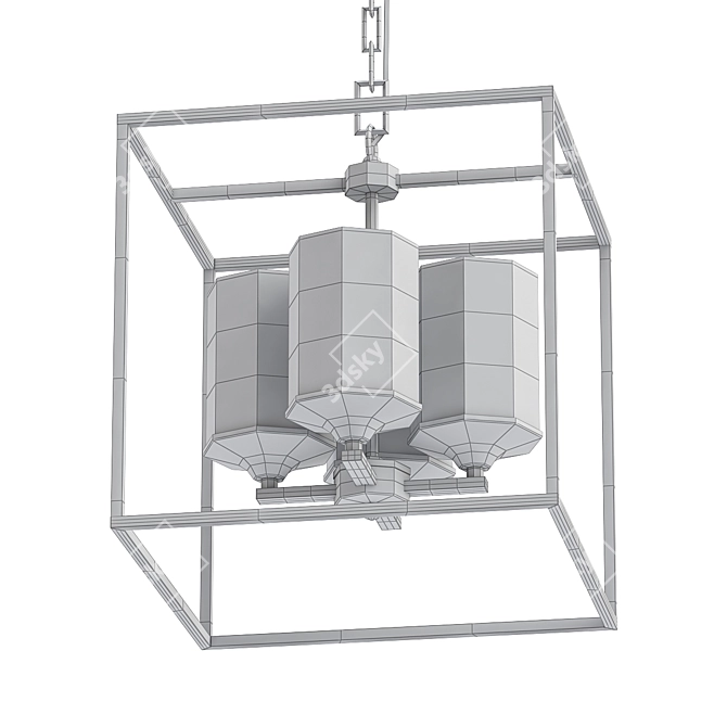 Elegant Crystal Chandelier: Randy 3D model image 2