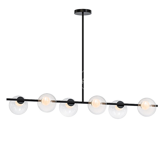Elegant Pendant Chandelier 3D model image 1