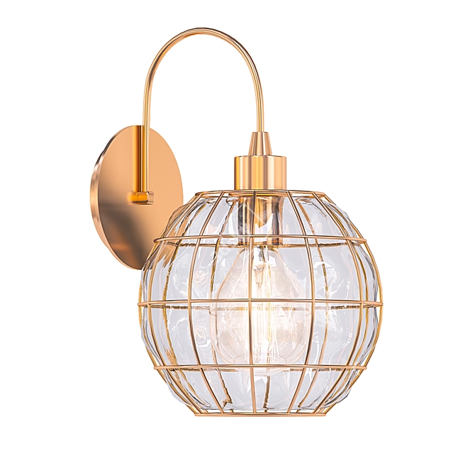 Minimalist Wall Sconce - VegaLights 3D model image 1