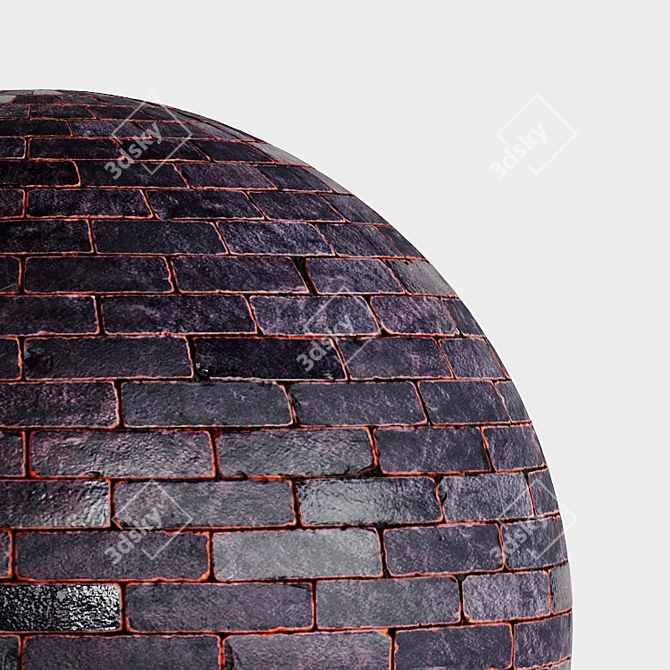 Seamless Taipa Breu Brick 3D model image 2