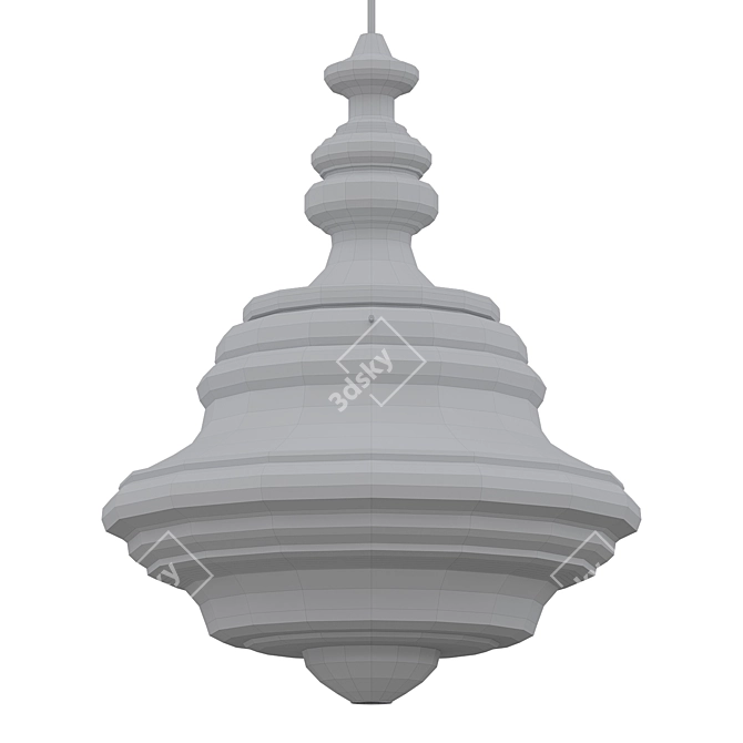 Sophisticated Washington Pendant Lighting 3D model image 2