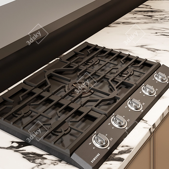 Modern Kitchen Set 33 3D model image 5