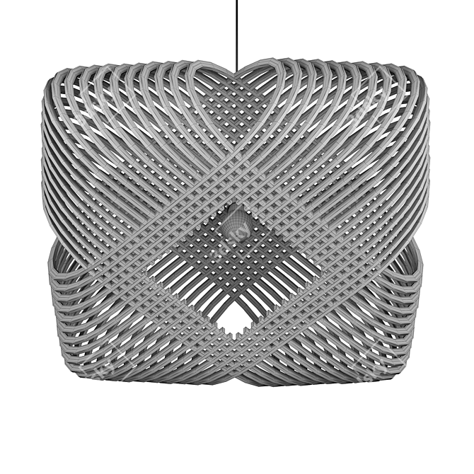Elegant Ovals Hanglamp 3D model image 4