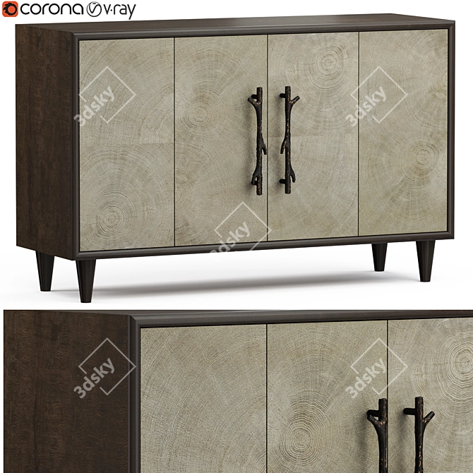 Elegant Hooker Brennon: Versatile & Stylish 3D model image 1