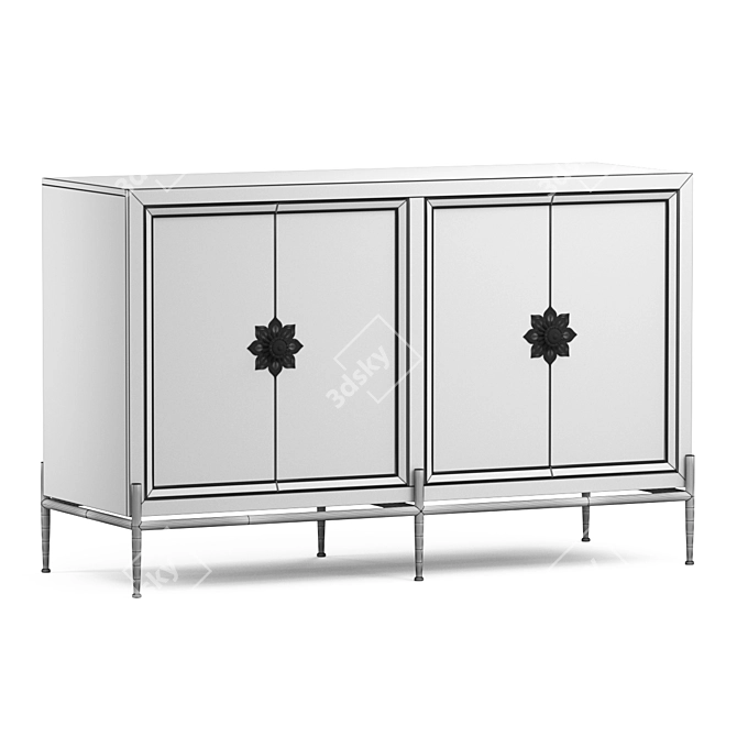 Delilah Elegant Console Table 3D model image 5