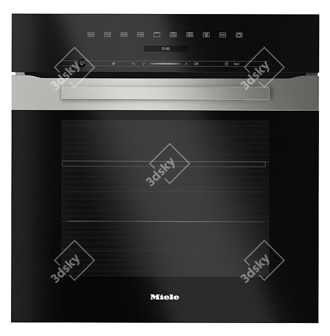 Miele Oven Set: H7164BP, H7140BM, H7264B, H7240BM 3D model image 3