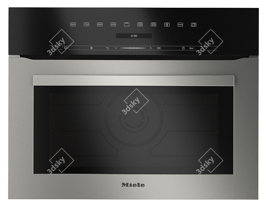 Miele Oven Set: H7164BP, H7140BM, H7264B, H7240BM 3D model image 4