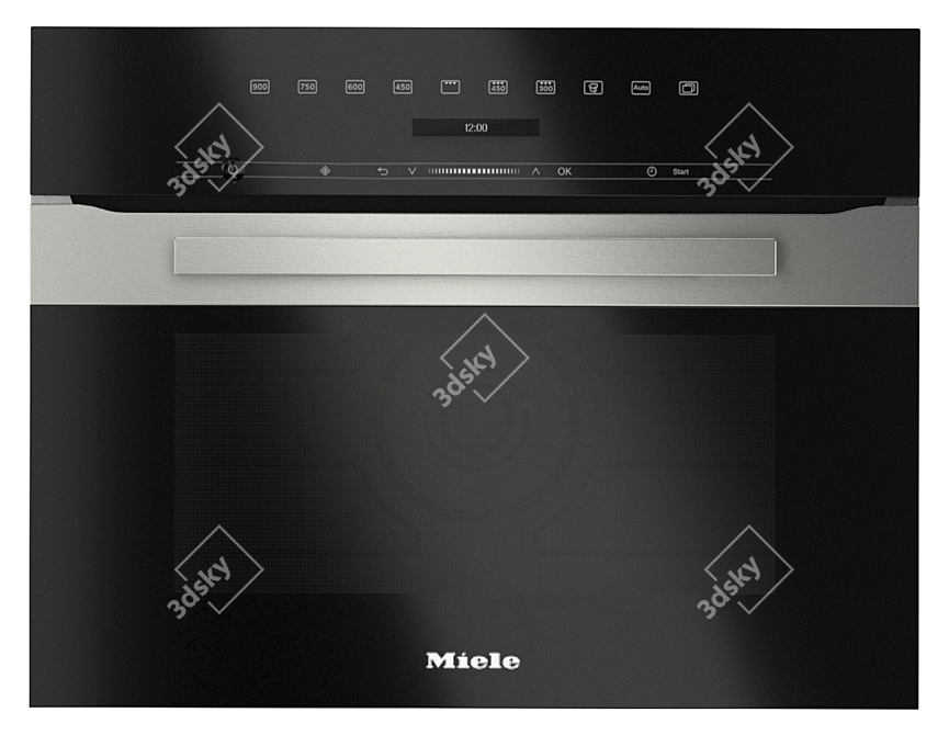 Miele Oven Set: H7164BP, H7140BM, H7264B, H7240BM 3D model image 5