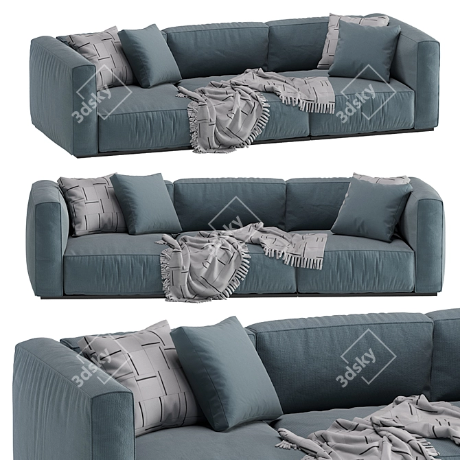 Modern Poliform Shanghai Sofa 3D model image 1