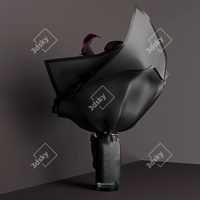 Elegant Calla Bouquet - Exquisite Floral Arrangement 3D model image 5