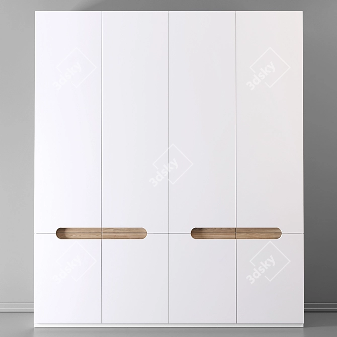 Spacious Storage Solution: Wardrobe 77 3D model image 1