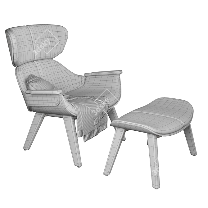 Sleek and Stylish: Linteloo Florian Armchair 3D model image 7