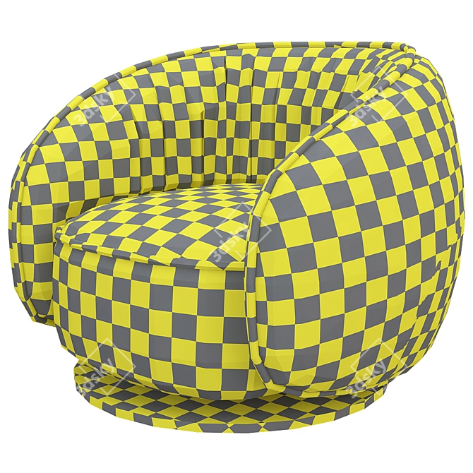 Baxter Leon Armchair: Elegant Comfort 3D model image 7