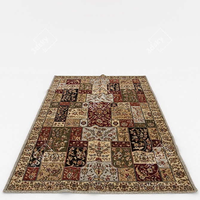 Versatile Rug Set: 6 Variations 3D model image 6