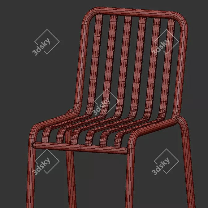 Modern Hay 5-Piece Table Set 3D model image 7