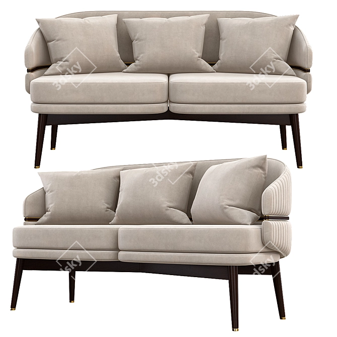 Modern Billy Sofa - 3D Model 3D model image 2