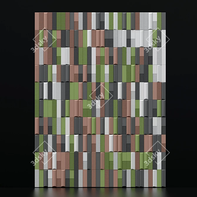 Smooth Bianco Biscuit Tile 3D model image 5