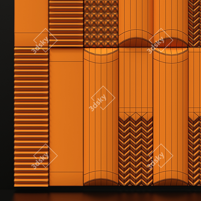 Smooth Bianco Biscuit Tile 3D model image 7