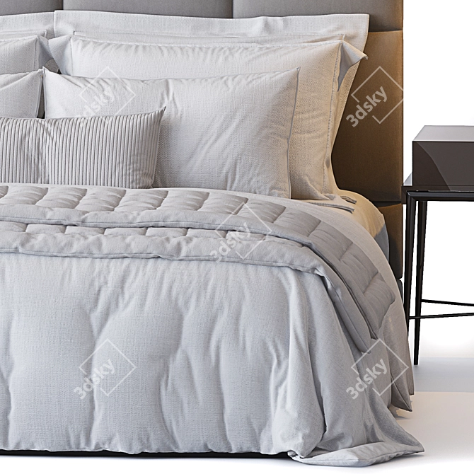 Elegant Headboard for Your Bedroom 3D model image 3