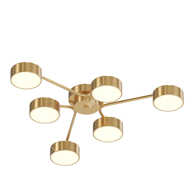 Lampatron DAHLIA 6 - Elegant LED Ceiling Chandelier 3D model image 3