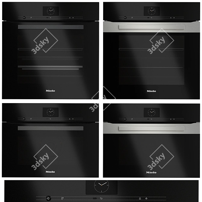 Miele Oven Set: H7660BP, H7640BM 3D model image 1