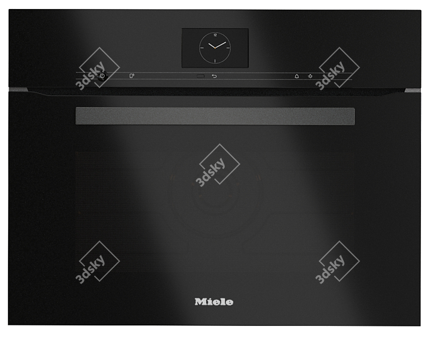 Miele Oven Set: H7660BP, H7640BM 3D model image 4