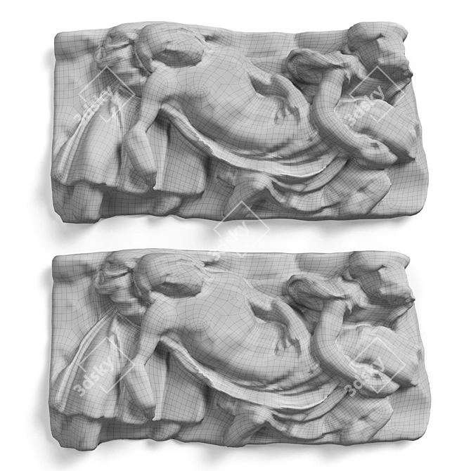 Divine Savior Wall Sculpture 3D model image 6