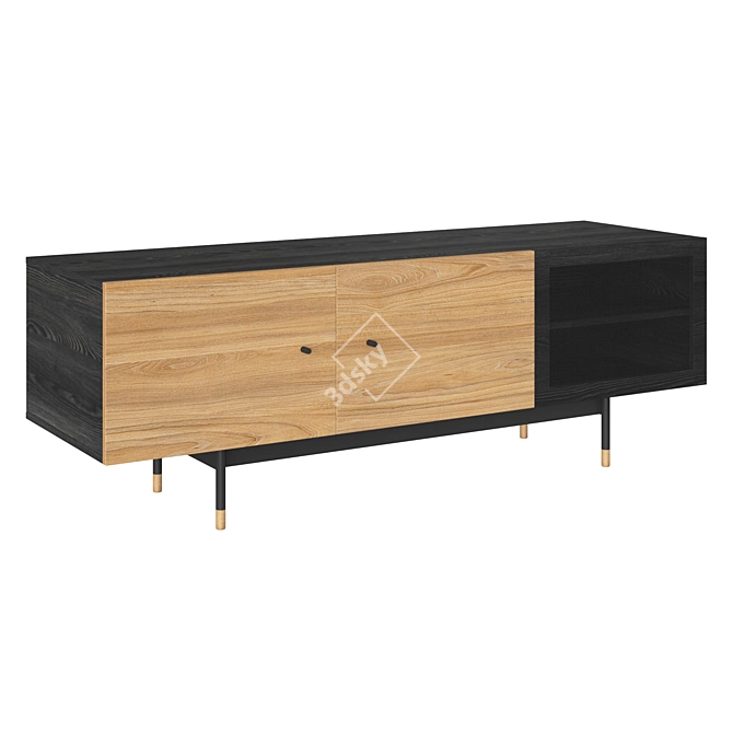 Woodman Jugend TV Stand 3D model image 3