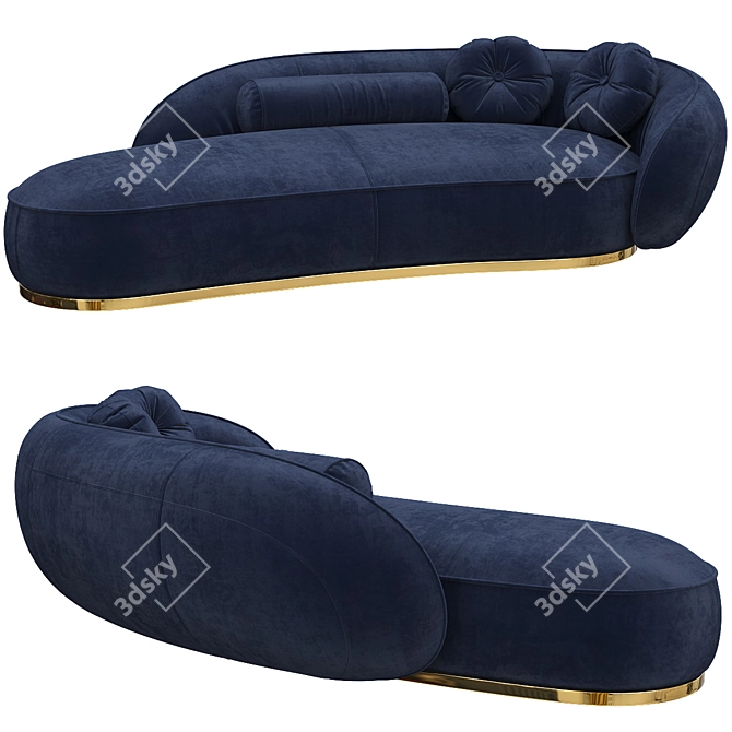 Stylish Leon Baxter Sofa: Comfortable and Elegant 3D model image 4