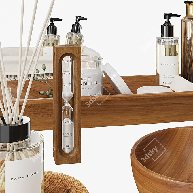 Zara Home Spa Collection: Indulge in Luxury 3D model image 5