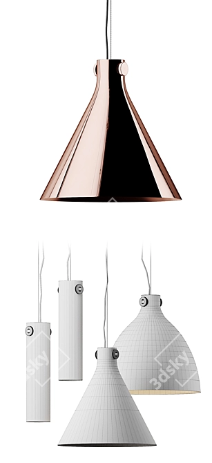 GHIDINI 1961 Indi-Pendant: Cylinder Elegance 3D model image 8