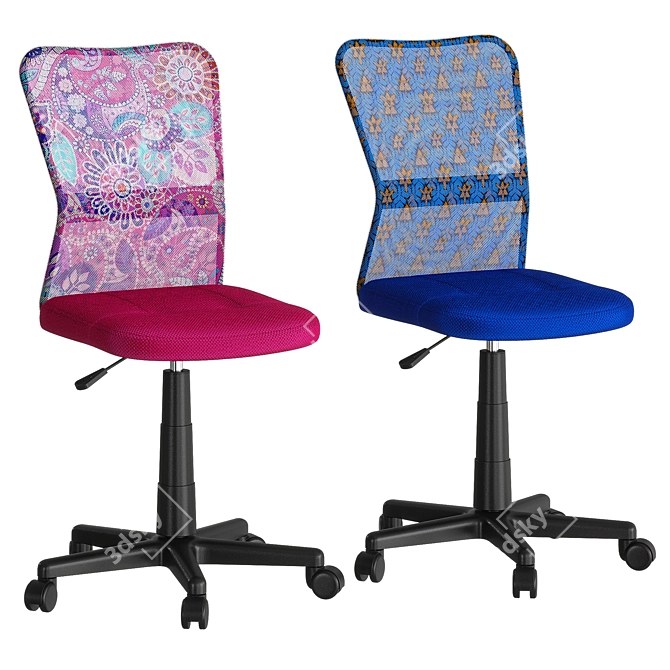 Prosper Mesh Office Chair - Compact and Stylish 3D model image 1