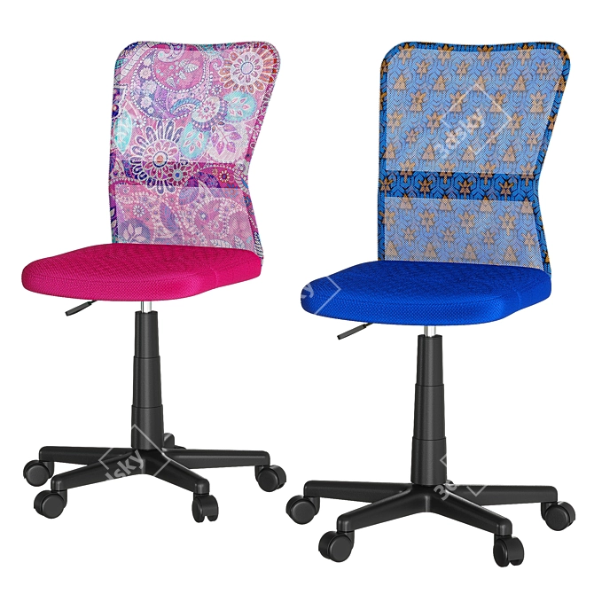 Prosper Mesh Office Chair - Compact and Stylish 3D model image 2