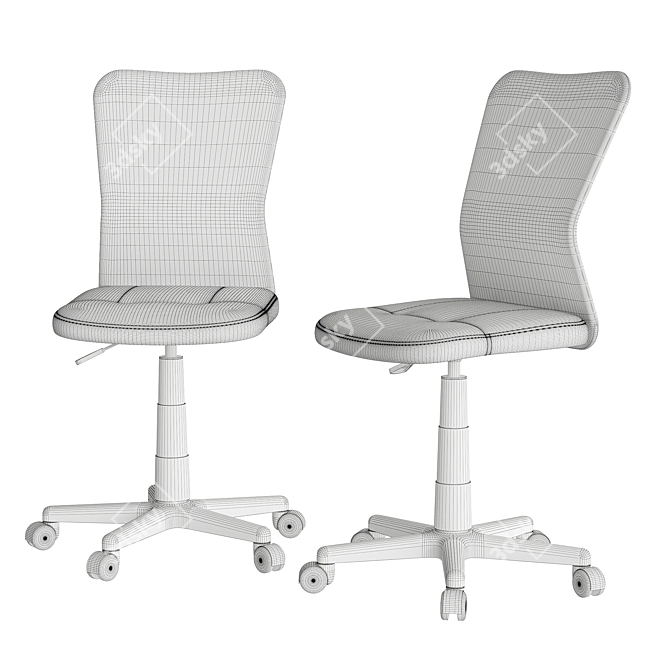 Prosper Mesh Office Chair - Compact and Stylish 3D model image 6