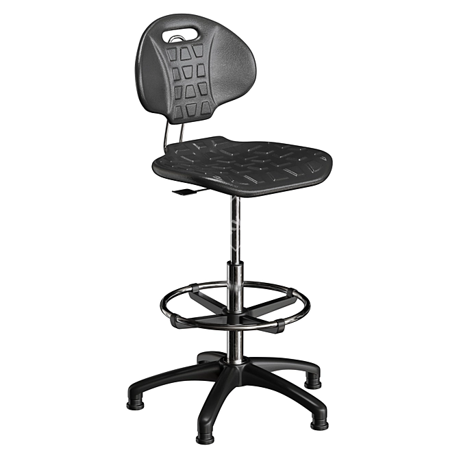 ErgoLab PU Adjustable Stool 3D model image 1